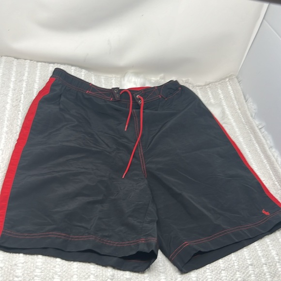 Polo Sport Ralph Lauren Swim short Men’s X-Large trunk XL Black/Red - Picture 1 of 8